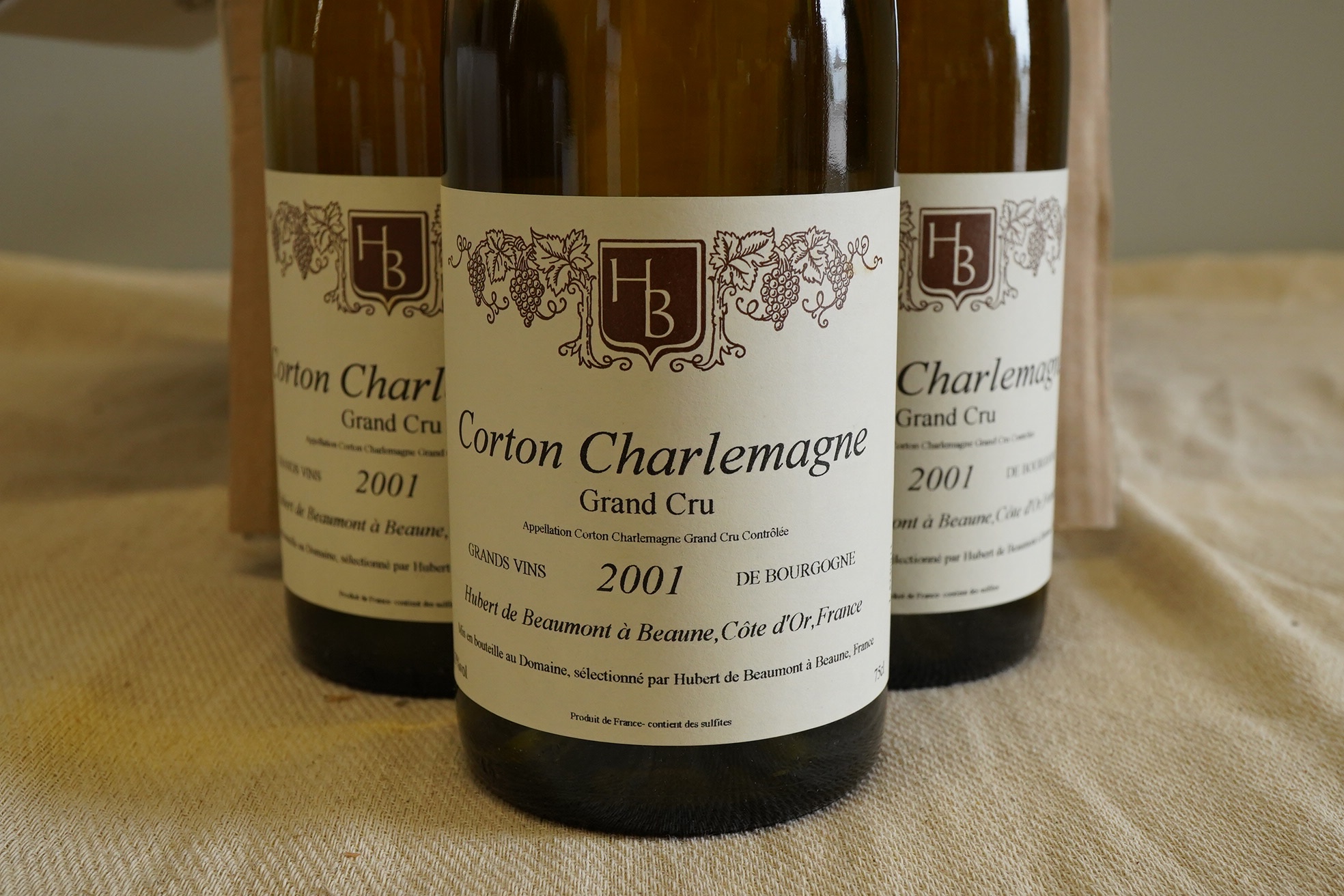 Domaine Hubert de Beaumont, Corton-Charlemagne, 2001